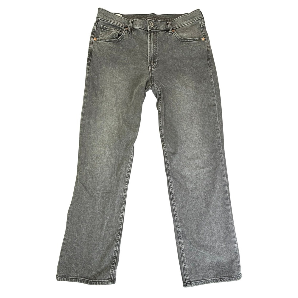 Gap 90s Loose Mid Rise Jeans Womens 10R Gray Washed Denim Straight Leg